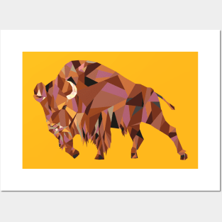 American bison Posters and Art